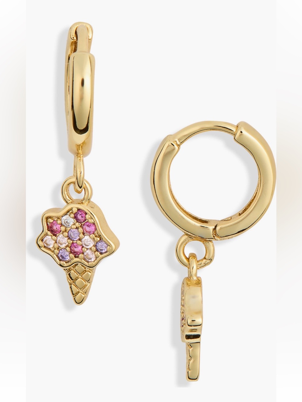 NWT Kate Spade NY, Ice pop cubic zirconia huggie-hoop earring’s 🍦